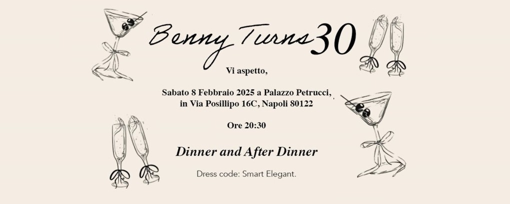 BENNY TURNS 30's Birthday